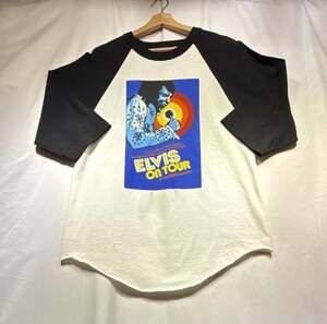 Elvis Presley Elvis On Tour Graphic Baseball Raglan T-Shirt by Steady